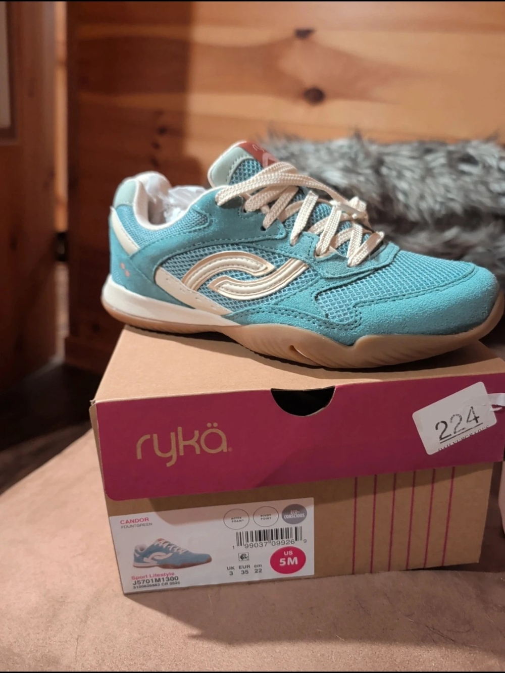 Ryka Womens Teal Casual Sneakers